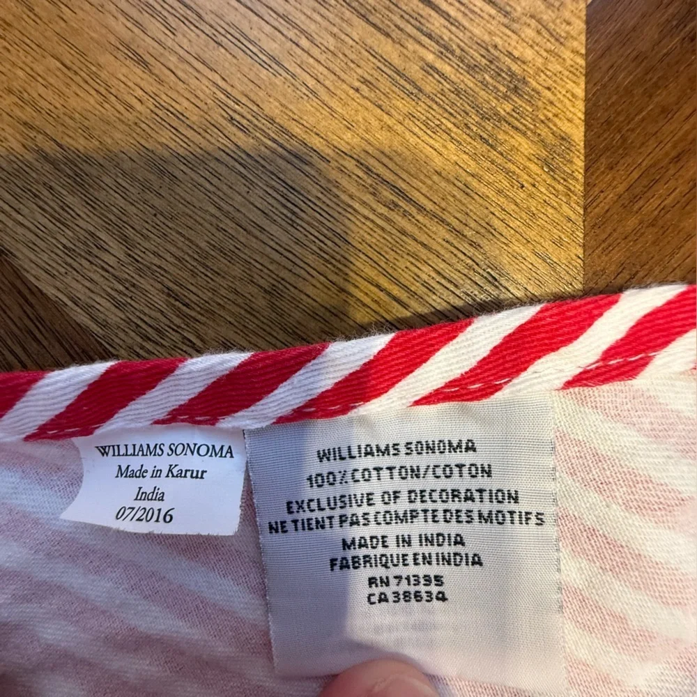 Williams Sonoma American Girl Red and White Striped Kids Apron
